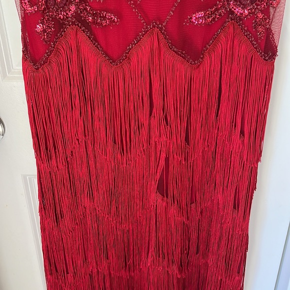 NWT Babeyond red flapper gown - Picture 1 of 11